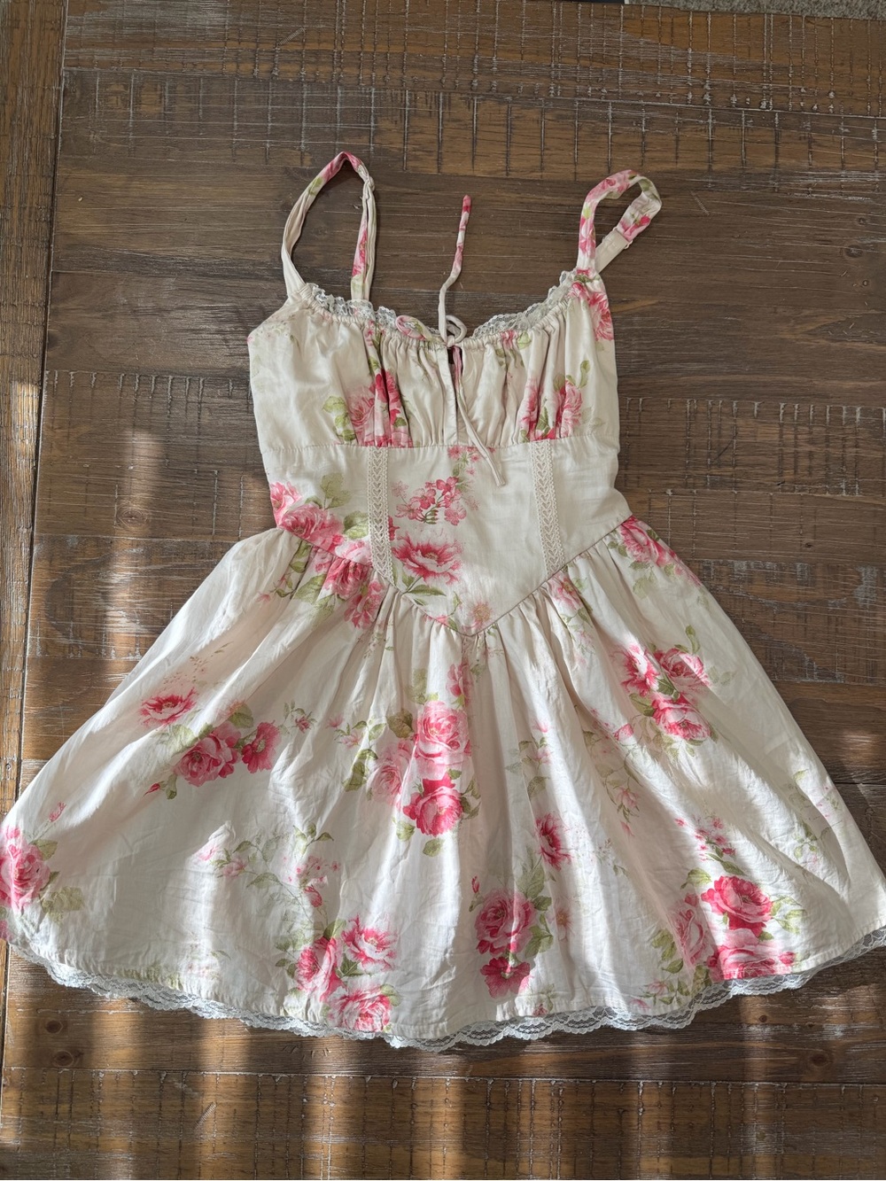 wild fable Mini Sundress with Pink Floral Print Cottagecore Western Cowgirl